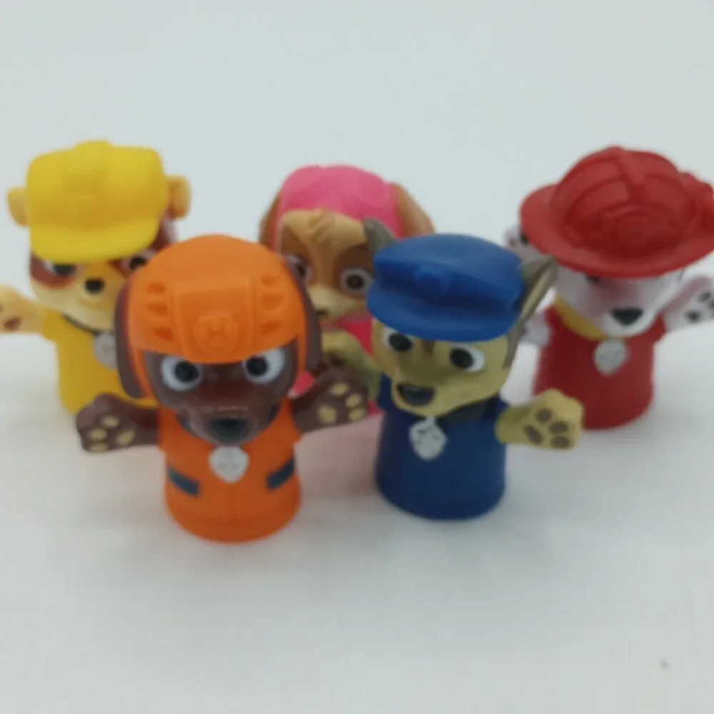 Paw Patrol Bath Finger Puppets Set of 5 Chase Marshall Skye Rubble Zuma Nickelod